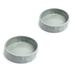 Set Of Two Manor Grey Medium Pet Dog Bowls by Park Life Designs in Grey