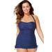 Plus Size Women's Adjustable Sheath One Piece Swimsuit by Swimsuits For All in Navy Mint (Size 12)