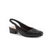 Women's Dea Woven Slingback by Trotters in Black (Size 7 1/2 M)