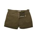 Aventrus Tailored Swim Shorts, Mens - Olive Green mid-Length Stylish Beach/Pool to bar