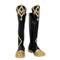 PinLian Genshin Impact Aether Kong Boots Shoes Halloween Cosplay Costume (6.5 M US Male)