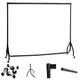 MSF Black Heavy Duty Clothes Rail Garment Rail 2Ft 3Ft 4Ft 5Ft 6Ft Long x 5ft 6Ft 7Ft 8Ft High, Extension And Centre Bar (Black (5Feet(W) x 5Feet(H))