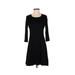 Robert Michaels Casual Dress - A-Line: Black Print Dresses - Women's Size X-Small