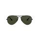 Ray-Ban Men's Aviator Sunglasses, Black (Frame: Black L2823, Lenses: Gray Green), 58 mm UK