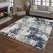 Gertmenian Majestic Omari Navy Blue Modern Abstract Area Rug