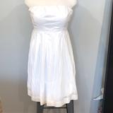 J. Crew Dresses | J.Crew White Strapless Dress Sz L | Color: White | Size: 10