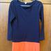 J. Crew Dresses | Jcrew Color Block Dress | Color: Blue/Pink | Size: Xs