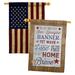 Breeze Decor Star Spangled Pride 2-Sided Polyester 40 x 28 in. House Flag in Blue/Brown/Red | 40 H x 28 W in | Wayfair