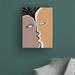 Wrought Studio™ Face to Face 2 by Design Fabrikken - Wrapped Canvas Painting Canvas in White/Black | 47 H x 35 W x 2 D in | Wayfair