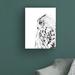 Millwood Pines White Owl by Design Fabrikken - Wrapped Canvas Photograph Canvas in White/Black | 47 H x 35 W x 2 D in | Wayfair