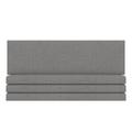 Latitude Run® Panelist Modern Padded Headboard - Set of Wall Mounted Panels Upholstered in Gray | 30 W x 2.5 D in | Wayfair