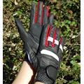 Rhinegold 0 Pro Riding Gloves-Medium-Black/Red Handschuhe Kinder, schwarz/rot, m