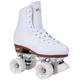 Chicago Skates Damen und Mädchen Premium Leder gefüttert Rink Roller Skate - Classic White Quad Skates