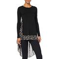 Joe Browns Women's Wonderful Waterfall Tunic Shirt, Black, 16