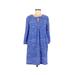 Gap Casual Dress - Shift: Blue Print Dresses - Women's Size X-Small