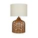 Juniper + Ivory Grayson Lane 25 In. x 15 In. Natural Table Lamp Brown Polyester - 29636