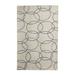 Juniper + Ivory 5 x 8 Modern Hand Hooked Rug Beige Wool - 140025