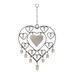 Juniper + Ivory 12 In. x 22 In. Eclectic Windchime Silver Metal - 48092