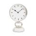 Juniper + Ivory 10 In. x 6 In. Modern Clock Silver Stainless Steel - 75335