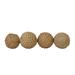 Juniper + Ivory Grayson Lane Set of 4 4 In. x 4 In. Coastal Orbs & Vase Filler Brown Jute - 97446