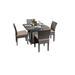 Barbados Square Dining Table with 4 Chairs