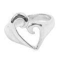 Big Hearted,'Taxco Silver Heart Ring'