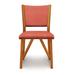 Copeland Furniture Exeter Upholste Side Chair Wood/Upholste in Red | 25.75 H x 19.25 W x 22.5 D in | Wayfair 8-EXE-50-23-Dupione Papaya