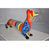 Trinx Hazlehurst Dachshund Dog Statue Resin in Red | 15 H x 25 W x 10 D in | Wayfair 453D8363412E4DCC95B4A674BDC91224