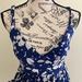 American Eagle Outfitters Dresses | Host Pick! American Eagle Navy & White Floral Cotton Dress Sz 4 | Color: Blue/White | Size: 4