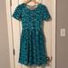 Lularoe Dresses | Lularoe Amelia Dress | Color: Blue | Size: Xs