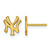 Women's New York Yankees 14k Yellow Gold Extra Small Team Post Earrings