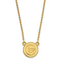 Women's Chicago Cubs 18'' 14k Yellow Gold Small Pendant Necklace