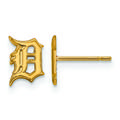 Women's Detroit Tigers 14k Yellow Gold Extra Small Post Earrings