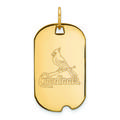Women's St. Louis Cardinals 10k Yellow Gold Small Dog Tag Pendant