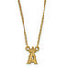 Women's Los Angeles Angels 18'' 10k Yellow Gold Small Pendant Necklace