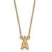 Women's Los Angeles Angels 18'' 14k Yellow Gold Small Pendant Necklace