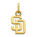 Women's San Diego Padres 14k Yellow Gold Extra Small Pendant