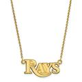 Women's Tampa Bay Rays 18'' 14k Yellow Gold Small Pendant Necklace