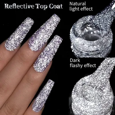LILYCUTE – vernis à ongles UV Gel à paillettes réfléchissantes effet scintillant Soak-Off