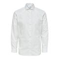 SELECTED HOMME BLACK Herren SLHSLIMETHAN Shirt LS Cut Away B NOOS Hemd, Bright White, XXL
