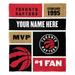 "The Northwest Group Toronto Raptors 50'' x 60'' Colorblock Personalized Silk Touch Throw"