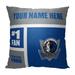 The Northwest Group Dallas Mavericks 18'' x Colorblock Personalized Throw Pillow