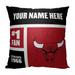 The Northwest Group Chicago Bulls 18'' x Colorblock Personalized Throw Pillow