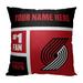 The Northwest Group Portland Trail Blazers 18'' x Colorblock Personalized Throw Pillow