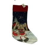 Disney Holiday | Disney Park Mickey & Minnie Mouse Skating Stocking | Color: Blue/Red | Size: Os