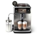 Saeco Xelsis Deluxe Kaffeevollautomat – WLAN-Konnektivität, 22 Kaffeespezialitäten, Intuitives 5"-Touchdisplay, 8 Benutzerprofile, Keramikmahlwerk, 5 Liter, 28.7 x 48.7 x 39.6 cm, ‎Metall (SM8785/00)