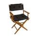 Teak Director's Chair with Black Seat Cushions - Prime Teak by Whitecap Teak 61041