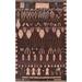 Tribal Moroccan Oriental Living Room Area Rug Hand-knotted Wool Carpet - 9'0" x 12'2"