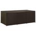 vidaXL Patio Storage Box Poly Rattan 70.8"x35.4"x29.5" Brown