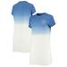 Women's Junk Food Heathered Royal/Cream Buffalo Bills Ombre Tri-Blend T-Shirt Dress